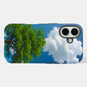 Coques Case-Mate iPhone Nuages de bonbons en coton à la lumière du soleil (Verso (horizontal))