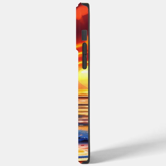 Coques Case-Mate iPhone Nuages de coucher de soleil clair tropical (Verso / Gauche)