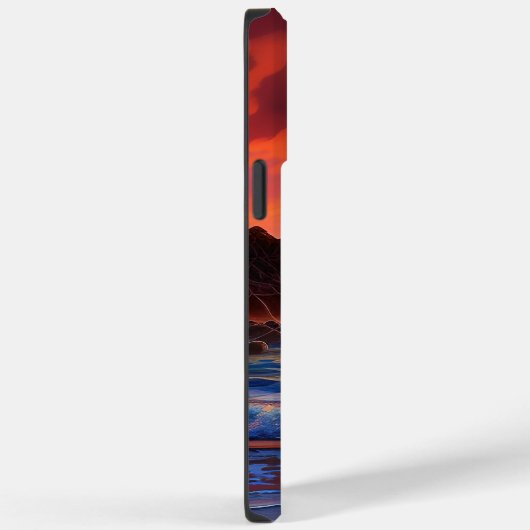 Coques Case-Mate iPhone Nuages de coucher de soleil clair tropical (Verso / Droite)