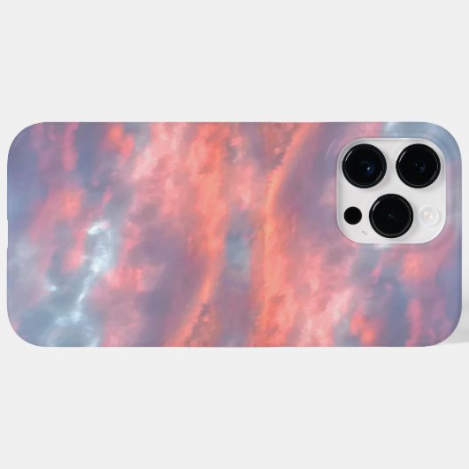 Coques Case-Mate iPhone Nuages de coucher de soleil esthétiques (Verso (horizontal))