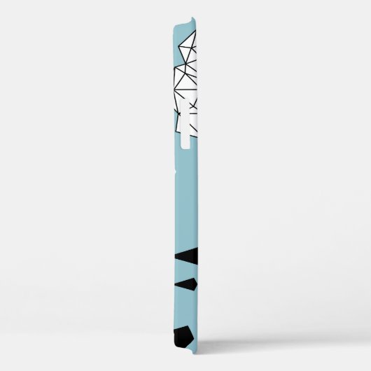 Coques Case-Mate iPhone Nuages géométriques et pluie, motif sans soudure. (Verso / Droite)