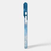 Coques Case-Mate iPhone Nuages peints en bleu et blanc (Verso / Gauche)
