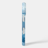 Coques Case-Mate iPhone Nuages peints en bleu et blanc (Verso / Droite)