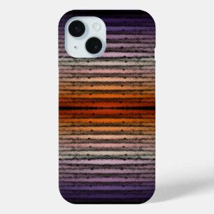 Coque Pour iPhone 15 Nuances D'Aquarelle Salée Orange Et Violet