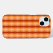 Coques Case-Mate iPhone Nuances D'Art Abstrait Géométrique Orange (Verso (horizontal))
