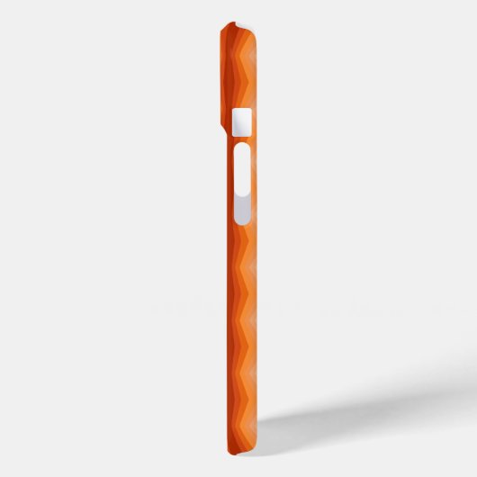 Coques Case-Mate iPhone Nuances D'Art Abstrait Géométrique Orange (Verso / Gauche)