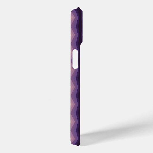 Coques Case-Mate iPhone Nuances D'Art Abstrait Géométrique Violet (Verso / Droite)