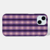 Coques Case-Mate iPhone Nuances D'Art Abstrait Géométrique Violet (Verso (horizontal))