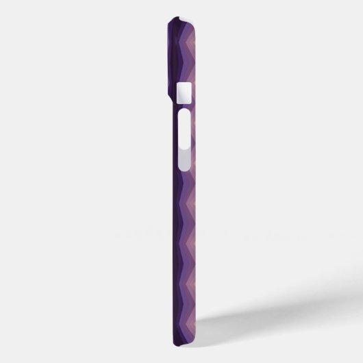 Coques Case-Mate iPhone Nuances D'Art Abstrait Géométrique Violet (Verso / Gauche)