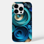 Coques Case-Mate iPhone Nuances de bleu 3D (Verso)