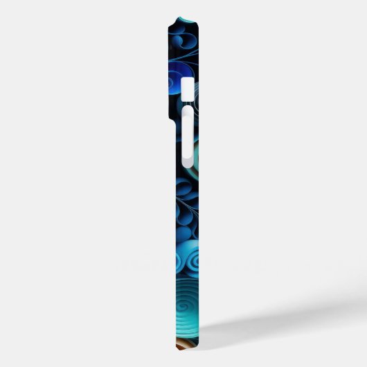 Coques Case-Mate iPhone Nuances de bleu 3D (Verso / Gauche)