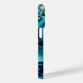 Coques Case-Mate iPhone Nuances de bleu 3D (Verso / Droite)