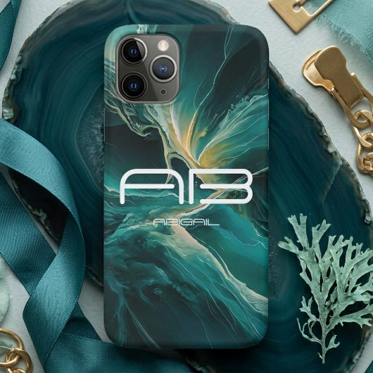 Coques Case-Mate iPhone Nuances de bleu : Rêves d'océan Personnalisables