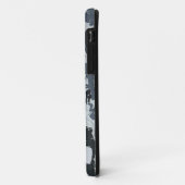 Coques Case-Mate iPhone Nuances de gris monochrome moderne abstrait (Dos/Gauche)