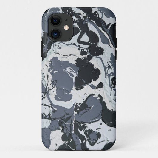 Coques Case-Mate iPhone Nuances de gris monochrome moderne abstrait (Dos)