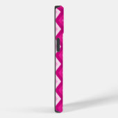 Coques Case-Mate iPhone Nuances de motif de diamant fuchsia (Verso / Droite)