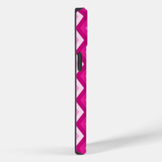 Coques Case-Mate iPhone Nuances de motif de diamant fuchsia (Verso / Droite)