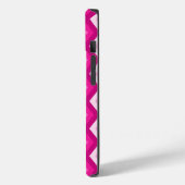 Coques Case-Mate iPhone Nuances de motif de diamant fuchsia (Verso / Gauche)