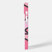 Coques Case-Mate iPhone Nuances de motif en vitrail de corail (Verso / Gauche)