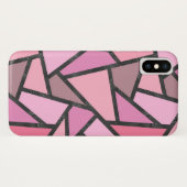 Coques Case-Mate iPhone Nuances de motif en vitrail de corail (Dos (Horizontal))