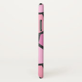 Coques Case-Mate iPhone Nuances de motif en vitrail de corail (Dos/Droite)