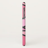 Coques Case-Mate iPhone Nuances de motif en vitrail de corail (Dos/Gauche)