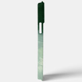 Coques Case-Mate iPhone Nuances de vert aquarelle abstraite Monogramme (Verso / Droite)