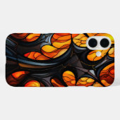 Coques Case-Mate iPhone NUANCES D'ORANGE & ARBRE D'HALLOWEEN ÉPouvantable (Verso (horizontal))