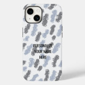 Coques Case-Mate iPhone Nuances modernes de gris Design abstrait (Verso)