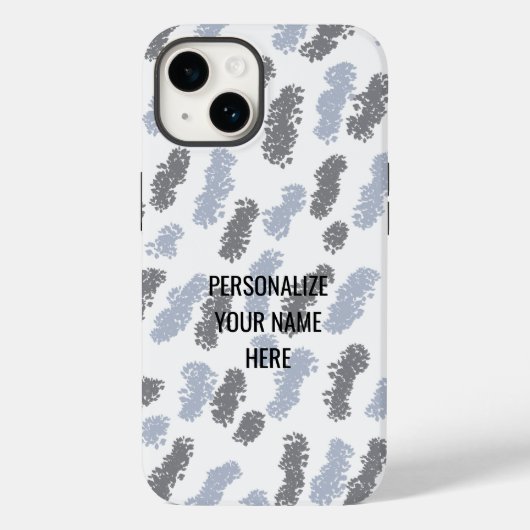 Coques Case-Mate iPhone Nuances modernes de gris Design abstrait (Verso)