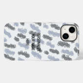 Coques Case-Mate iPhone Nuances modernes de gris Design abstrait (Verso (horizontal))