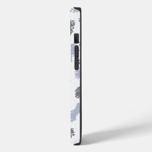 Coques Case-Mate iPhone Nuances modernes de gris Design abstrait (Verso / Gauche)