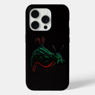 Coque iPhone 15 Pro Nudibranche de mer néon Black 4 Luxe iPhone 15 Pro