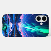 Coques Case-Mate iPhone Nuit Aurora d'hiver (Verso (horizontal))