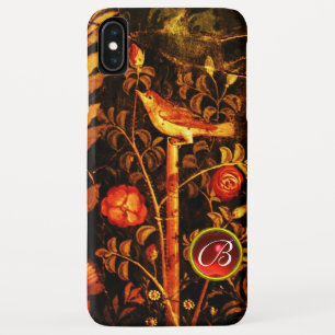 Coque Case-Mate Pour iPhone NUIT AVEC MONOGRAMME ROSE, Jaune rouge