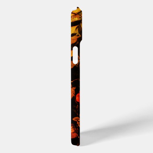 Coques Case-Mate iPhone NUIT AVEC MONOGRAMME ROSE, Jaune rouge (Verso / Droite)