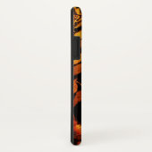 Coques Case-Mate iPhone NUIT AVEC MONOGRAMME ROSE, Jaune rouge (Dos/Droite)