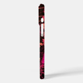 Coques Case-Mate iPhone NUIT AVEC MONOGRAMME ROSE, Rose Black Jaune (Verso / Gauche)
