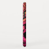 Coques Case-Mate iPhone NUIT AVEC MONOGRAMME ROSE, Rose Black Jaune (Dos/Droite)