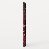 Coques Case-Mate iPhone NUIT AVEC MONOGRAMME ROSE, Rose Black Jaune (Dos/Gauche)