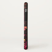 Coques Case-Mate iPhone NUIT AVEC MONOGRAMME ROSE, Rose Black Jaune (Dos/Gauche)