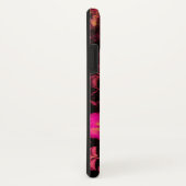 Coques Case-Mate iPhone NUIT AVEC MONOGRAMME ROSE, Rose Black Jaune (Dos/Droite)