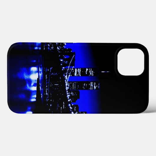 Coques Case-Mate iPhone Nuit bleue à New York (Verso (horizontal))