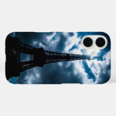 Coques Case-Mate iPhone Nuit bleue Tour Eiffel (Verso (horizontal))
