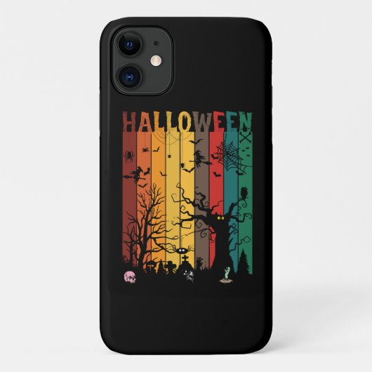Coques Case-Mate iPhone Nuit Colorée d'Halloween (Dos)