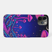 Coques Case-Mate iPhone Nuit de forêt de champignons psychédélique (Dos (Horizontal))