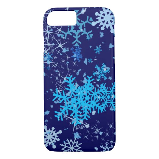 Coques Case-Mate iPhone Nuit de Noël neige (Dos)