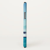 Coques Case-Mate iPhone Nuit de plage avec Oiseaux de lune Palm Tree Ocean (Dos/Droite)