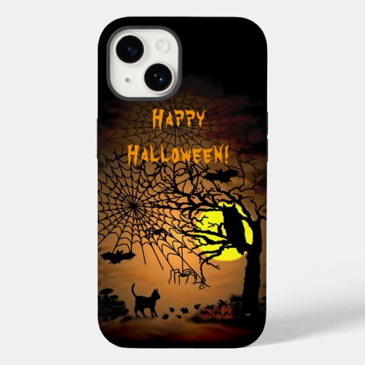 Coques Case-Mate iPhone Nuit d'Halloween, Joyeux Halloween ! (Verso)