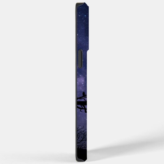 Coques Case-Mate iPhone Nuit d'illustration bleue (Verso / Droite)